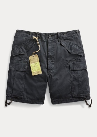 Men's Ralph Lauren Cotton Herringbone Cargo Shorts | 048356VML